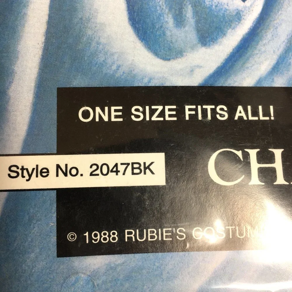 Rubies #2047 Black Short Character Beard & Mustache NWT